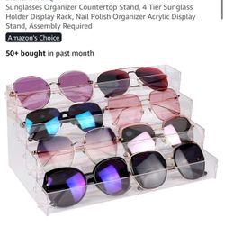 4-Tier Acrylic Sunglasses Display Stand