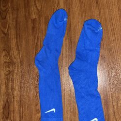 Blue Nike Socks Large