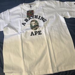 size large bape t white for the LOW