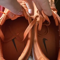 Nike orange suede low top blazers