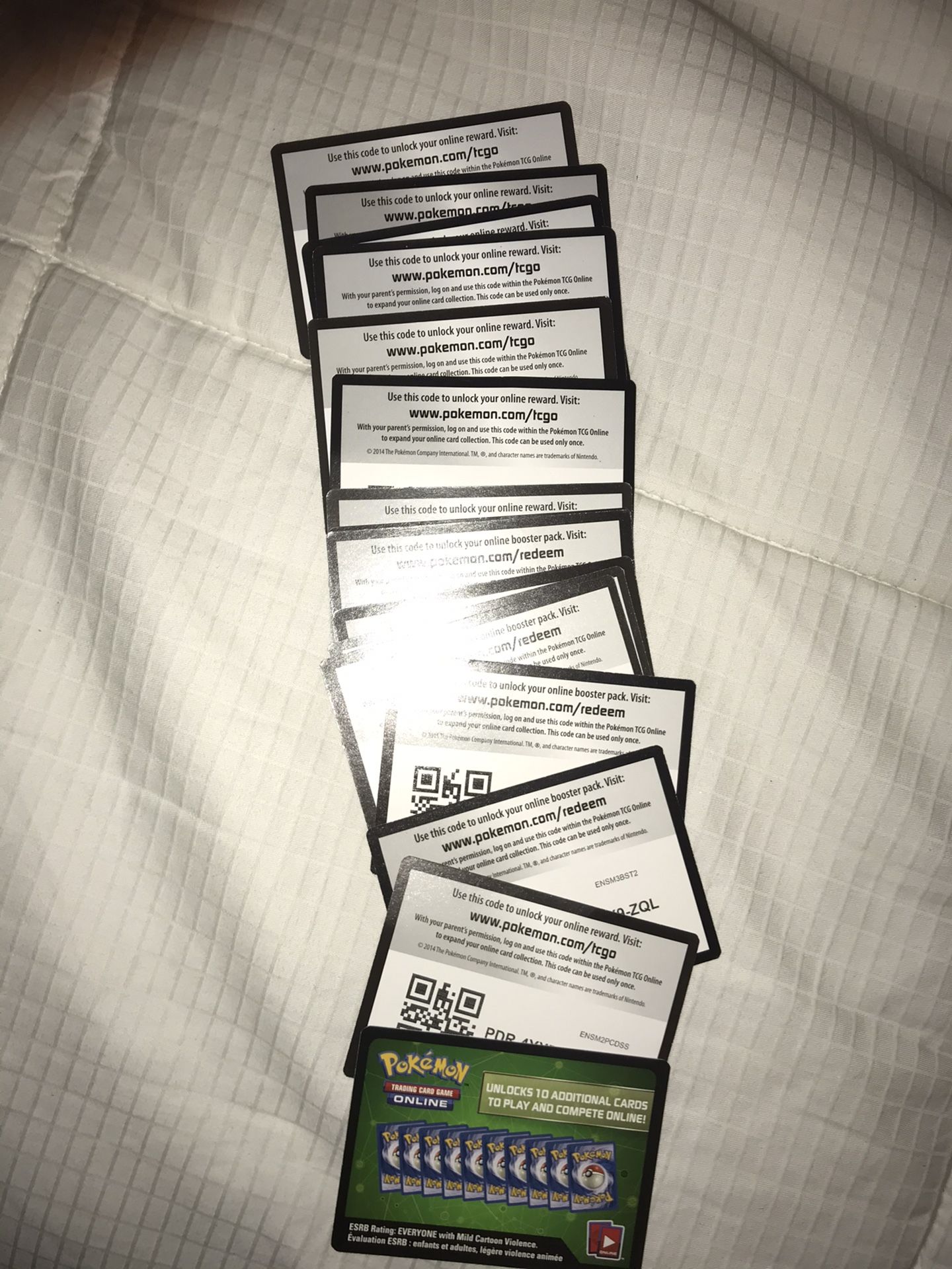 15 Pokémon Card QR Codes, 2 Damage Counters, 1 Solgaleo Pokémon Coin, And 2 Playing Card Fields!! (Worth It)