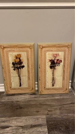 Rose wooden wall frames decor