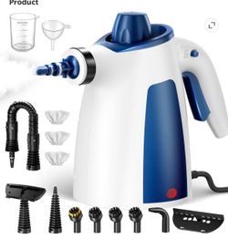 Handheld Steam Cleaner, 230°F Pressurized Steamer With No Water Spitting & Continuous Steam, 350ML Chemical-Free Deep Cleaning For Grease & Grime, 14 