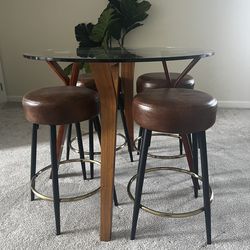 Glass top Dining table