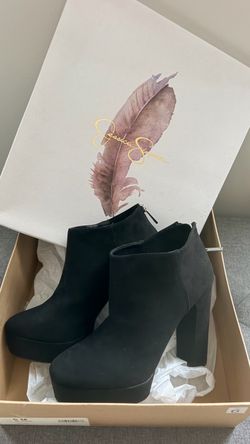 Jessica Simpson Black Platform Ankle Boots