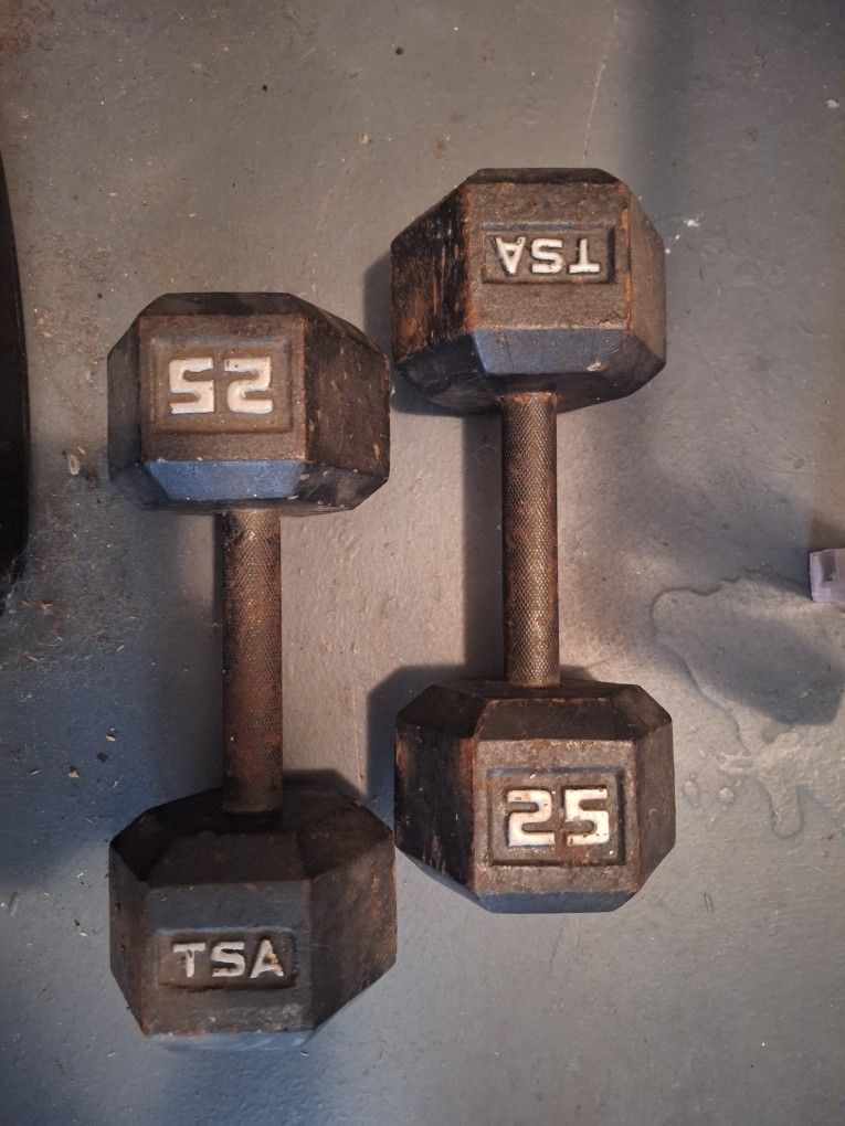 25 LB. Dumbells 