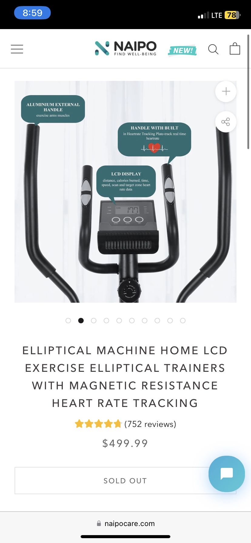 MaxKare Elliptical Machine For Home Use