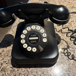 Pottery Barn Matte Black Telephone 