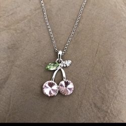WGP Swarovski Elements Cherry Pendant Necklace