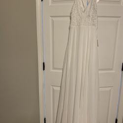 Lulus White Lace Maxi Dress