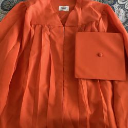 Graduation Cap and Gown For Orange High School