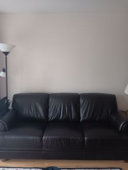 Leather Sofa and arm chair