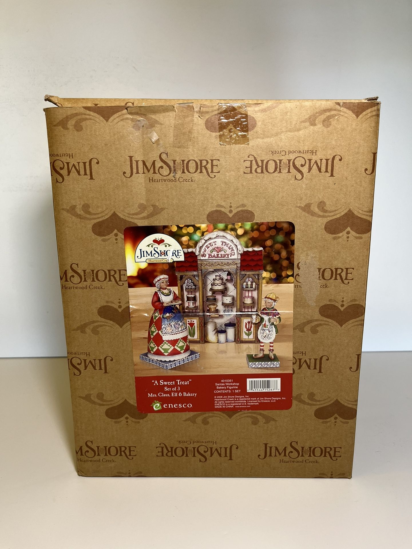 JIM SHORE 2008 A SWEET TREAT SANTA'S WORKSHOP BAKERY FIGURINE SET OF 3 # (contact info removed)