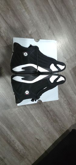 JORDAN 14 BLACK WHITE