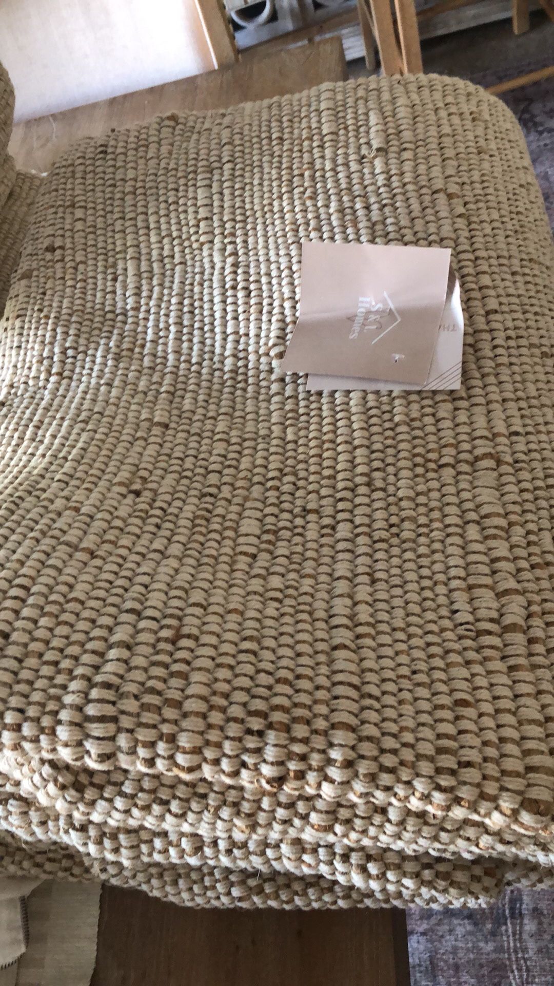 8x10 Area Rug. Jute/cotton