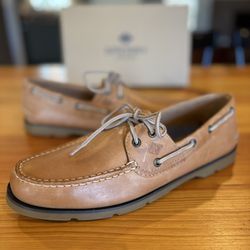 Sperry Leeward Leather Boat Shoes Size 10.5