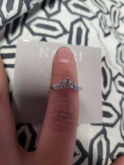 Nadri Size 8 Silver Ring