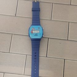 Working Nintendo Super Mario Bros. 1989 Ice Capades Watch Blue 