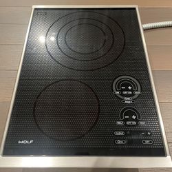 WOLF 15” Smoothtop Electric Cooktop 