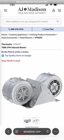Thermador Smart Range Hood and Blower For Sale Brand New Still in box