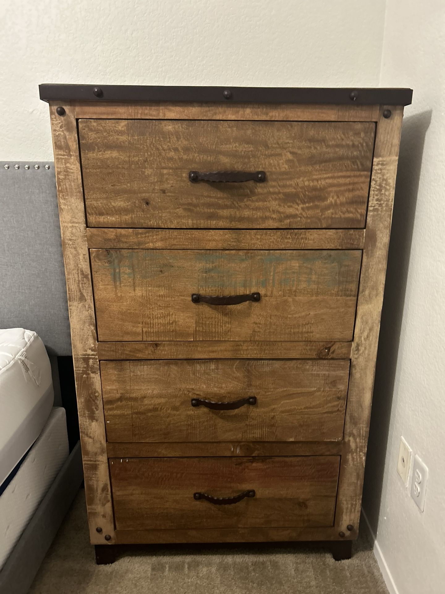 Large Natural Wood Dresser