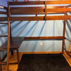 Solid Wooden Loft Bed
