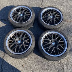 Set of 4 BMW 18” Alloy Mesh Rondell 0058 Wheels with ARROYO Grand Sport A/S 225/40ZR18 Tires   The wheels have signs of wear and tear as you can see i