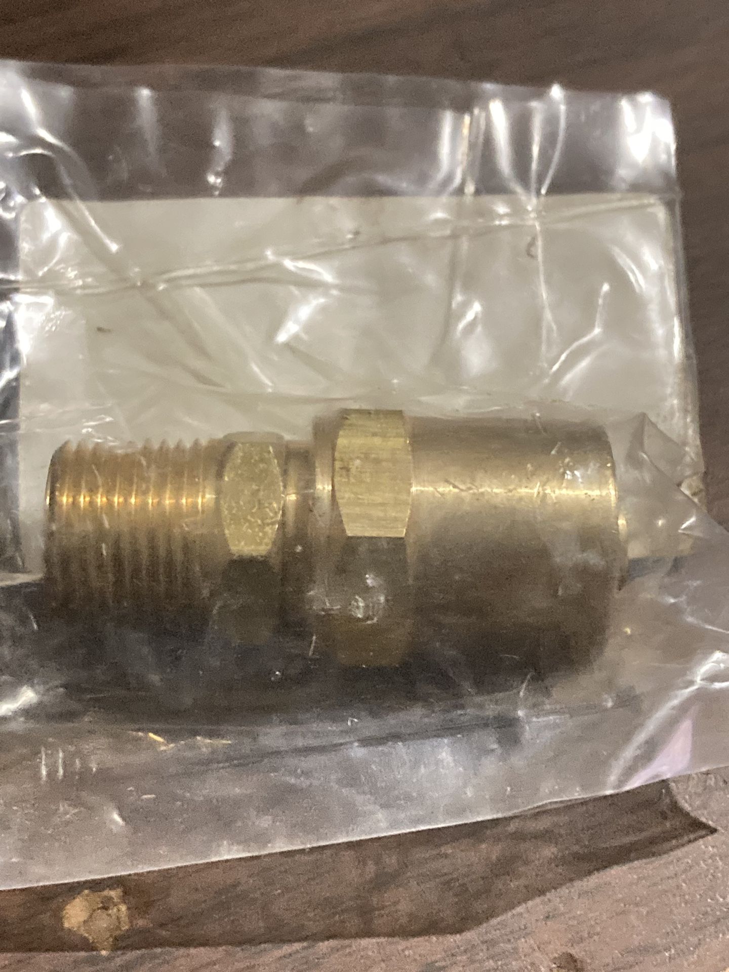 SPEEDAIRE 6X424 Hydraulic Hose Fitting,Brass,3/8,(M)NPT