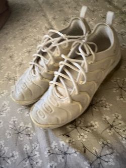 White Low-Top Sneakers with Bubble Sole size 10.5
