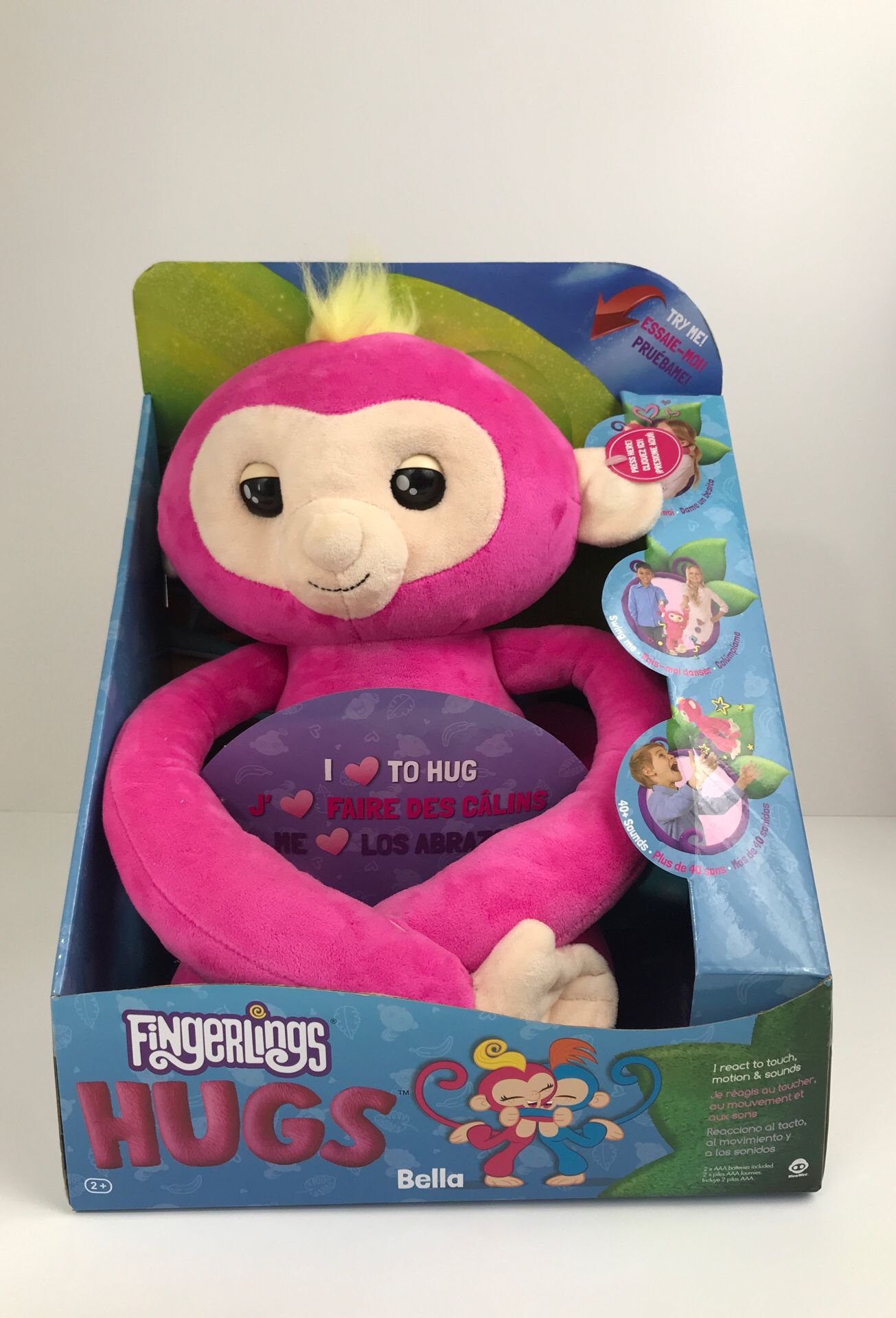 Brand new Fingerlings Hugs Bella Pink Monkey plush