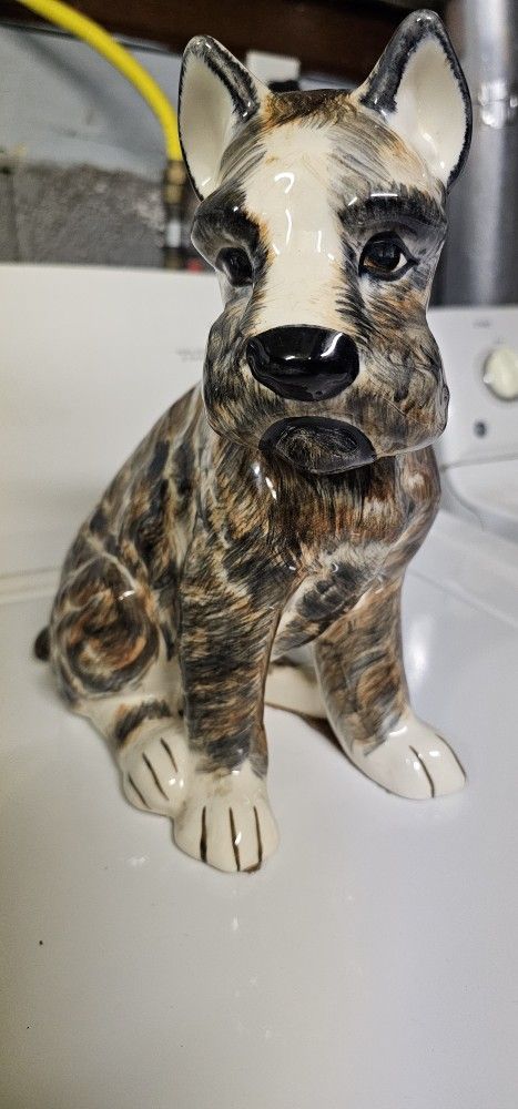 Vintage Ceramic Dog Statue