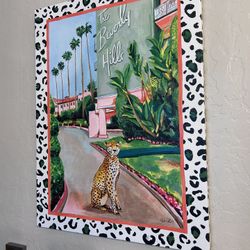 Canvas With Matching Shower Curtain 