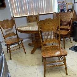 Solid Oak Dining Set