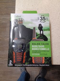 COBRA WALKIE TALKIE. 2 RADIOS