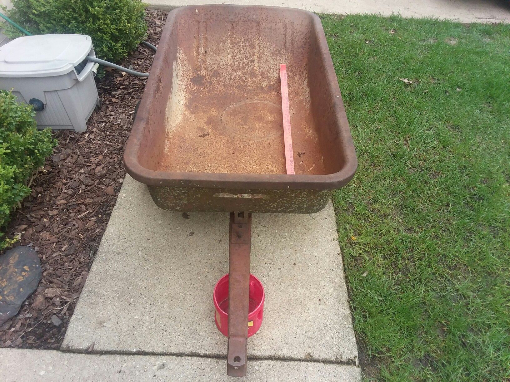 Tow behind garden cart for lawn tractor or riding mowers. for Sale in