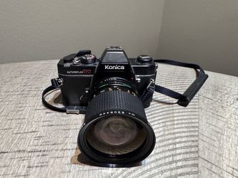 Konica Autoreflex TC 35mm Film Camera w/ 28-80mm Zoom Lens – Tested & Working