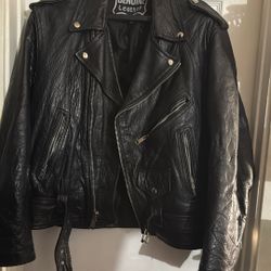 leather bike jacket