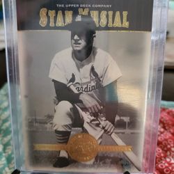 Stan Musial 2001 Upper Deck Cooperstown Collection Hall Of Fame Baseball Card 