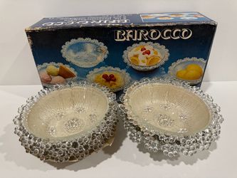 Vintage Italian-Made Barocco Fruit Salad Bowls – 6 Piece