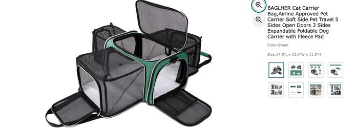 Pet carrier with expandable sides