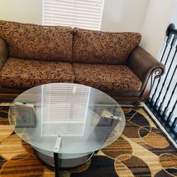 Sofa, Center Table And Carpet 