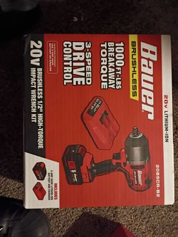 Bauer 1/2 impact with charger and battery new