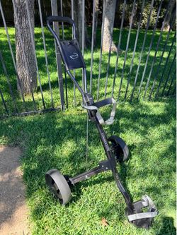 Ground Zero 3 Wheel Golf Push Cart Aluminum Alloy Folding Golf Trolley