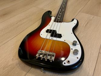 1984 Squier Japan Fujigen SQ Precision Bass Sunburst.