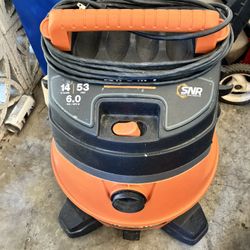 RIDGID 14-gallon wet/dry shop vacuum.