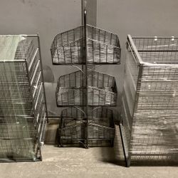 3 Metal Racks $20 each. Total $60 For all 3