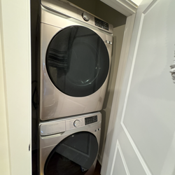 Stackable Rose Gold Washer and Dryer