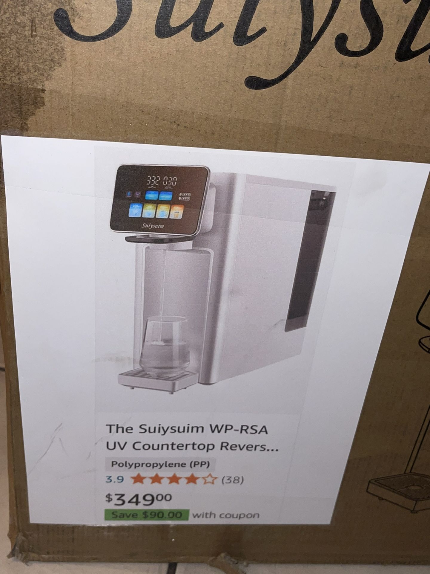 Countertop Reverse Osmosis System – Crystal Quest Water Filters The Suiysuim WP-RSA UV Countertop Reverse Osmosis Water Filter System (silver) display picture 1