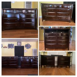 5 Piece Dresser Set & Free Twin Mattress