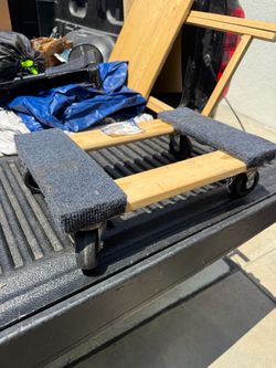 Wood Furniture Moving Dolly with Carpet Ends